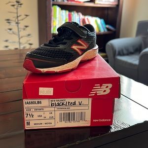 New Balance Black with Red Toddler 7.5